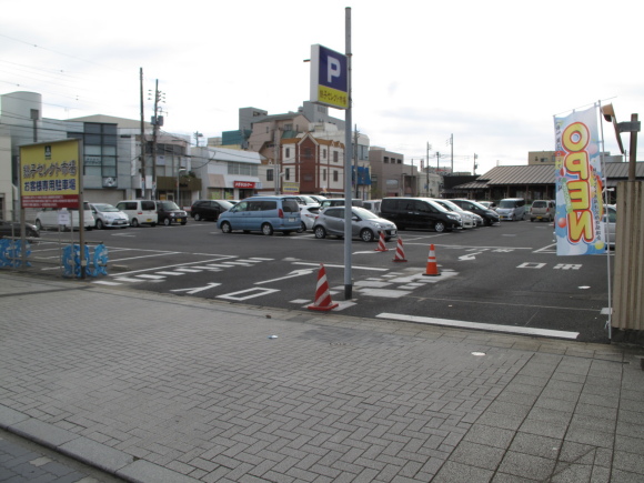 銚子セレクト市場駐車場入口写真